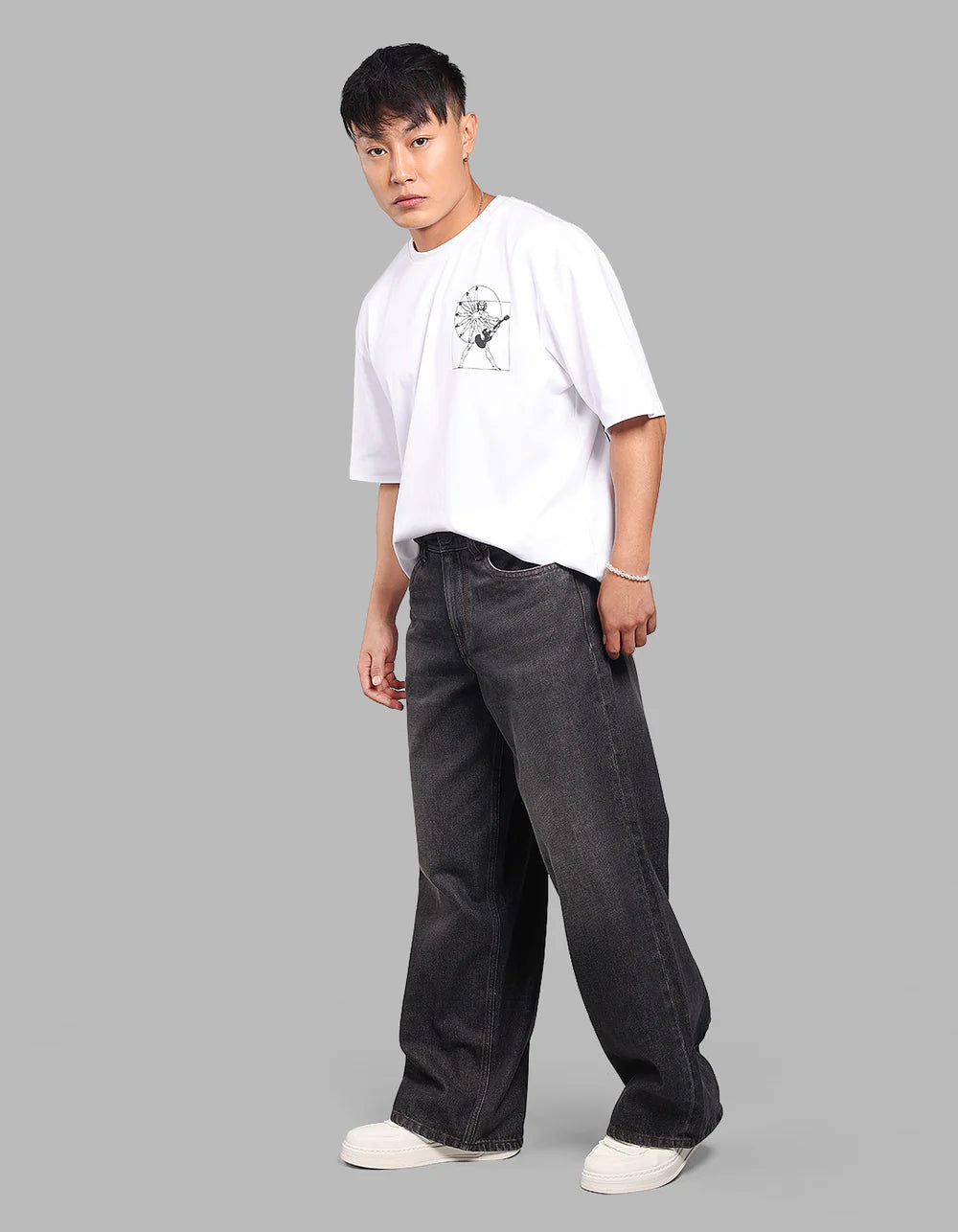 ROOKIES Dark Charcoal Extra Loose Fit Jeans