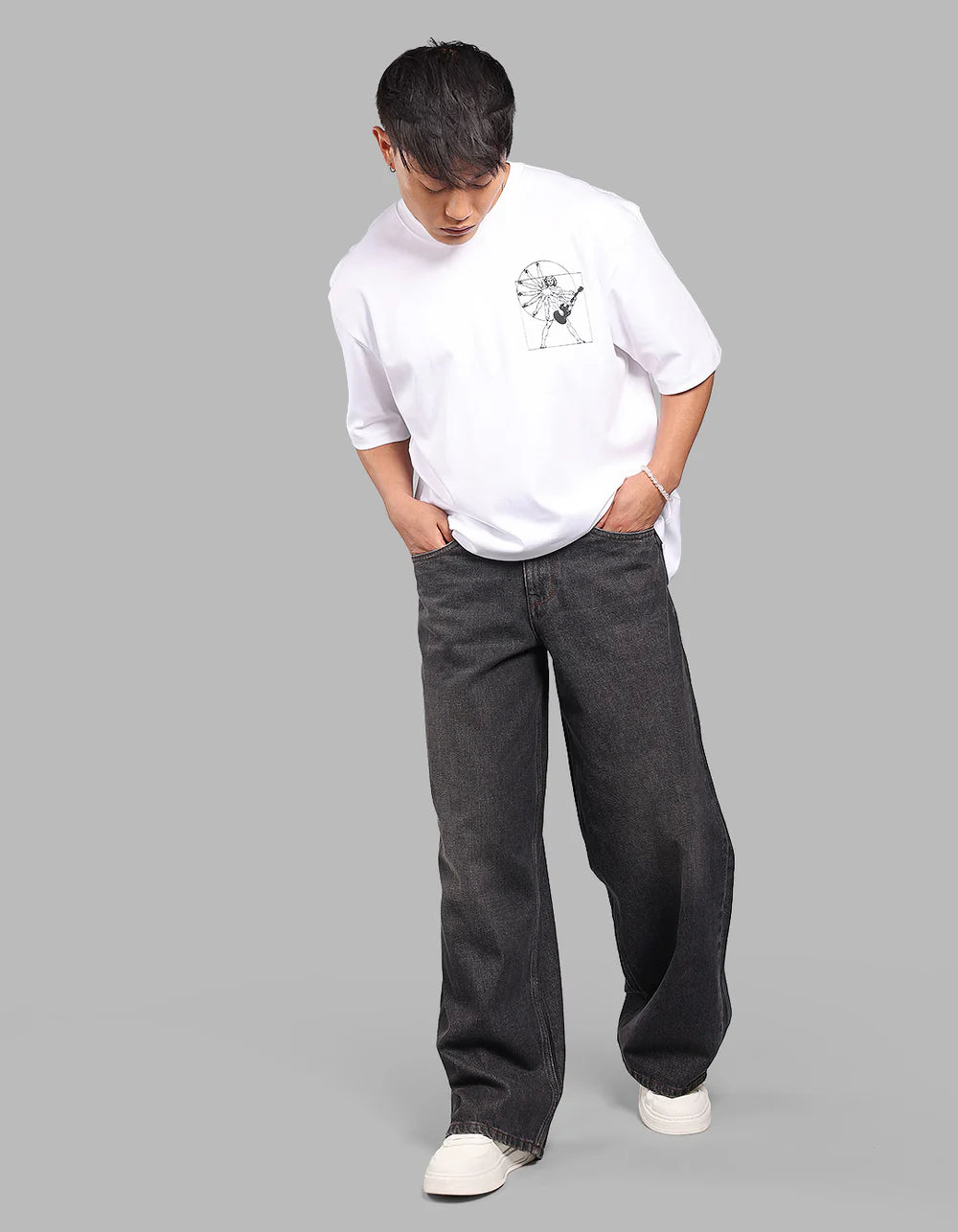 ROOKIES Dark Charcoal Extra Loose Fit Jeans