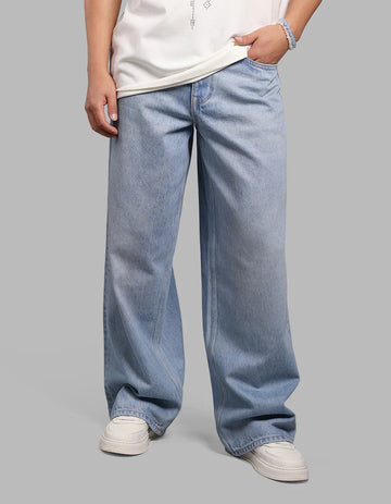ROOKIES Light Blue Extra Loose Fit Jeans