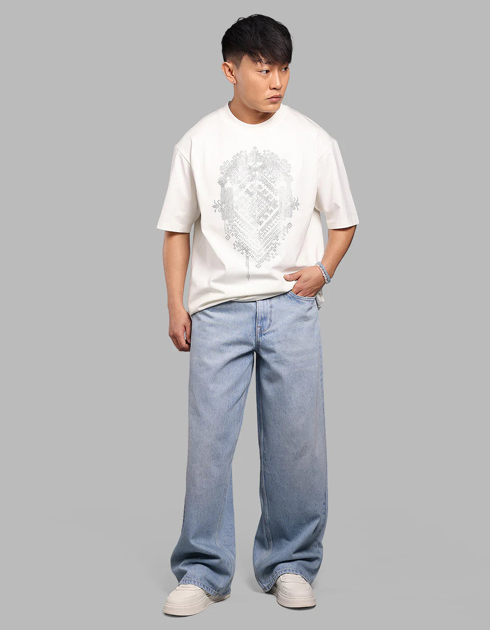 ROOKIES Light Blue Extra Loose Fit Jeans