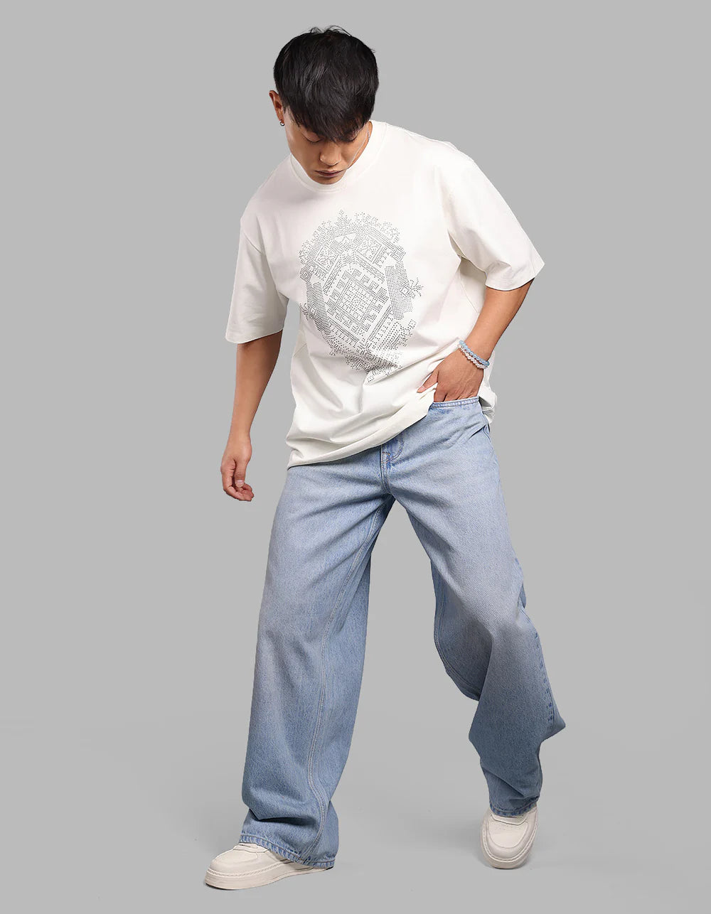 ROOKIES Light Blue Extra Loose Fit Jeans