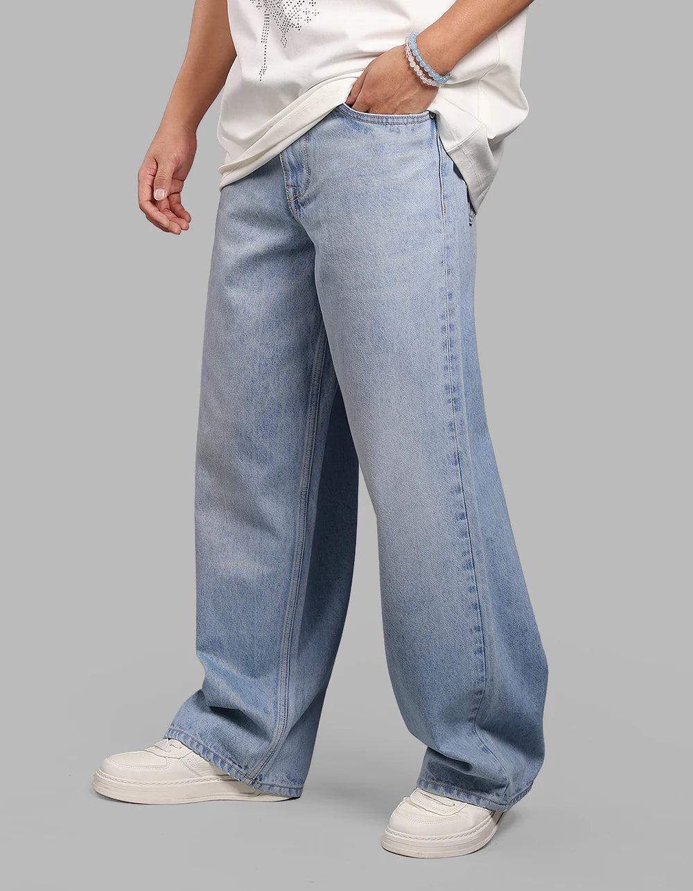 ROOKIES Light Blue Extra Loose Fit Jeans