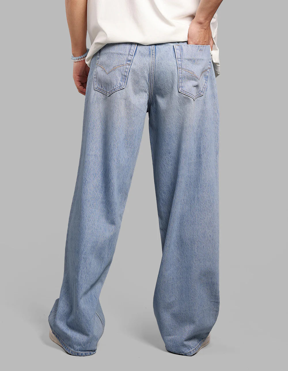 ROOKIES Light Blue Extra Loose Fit Jeans