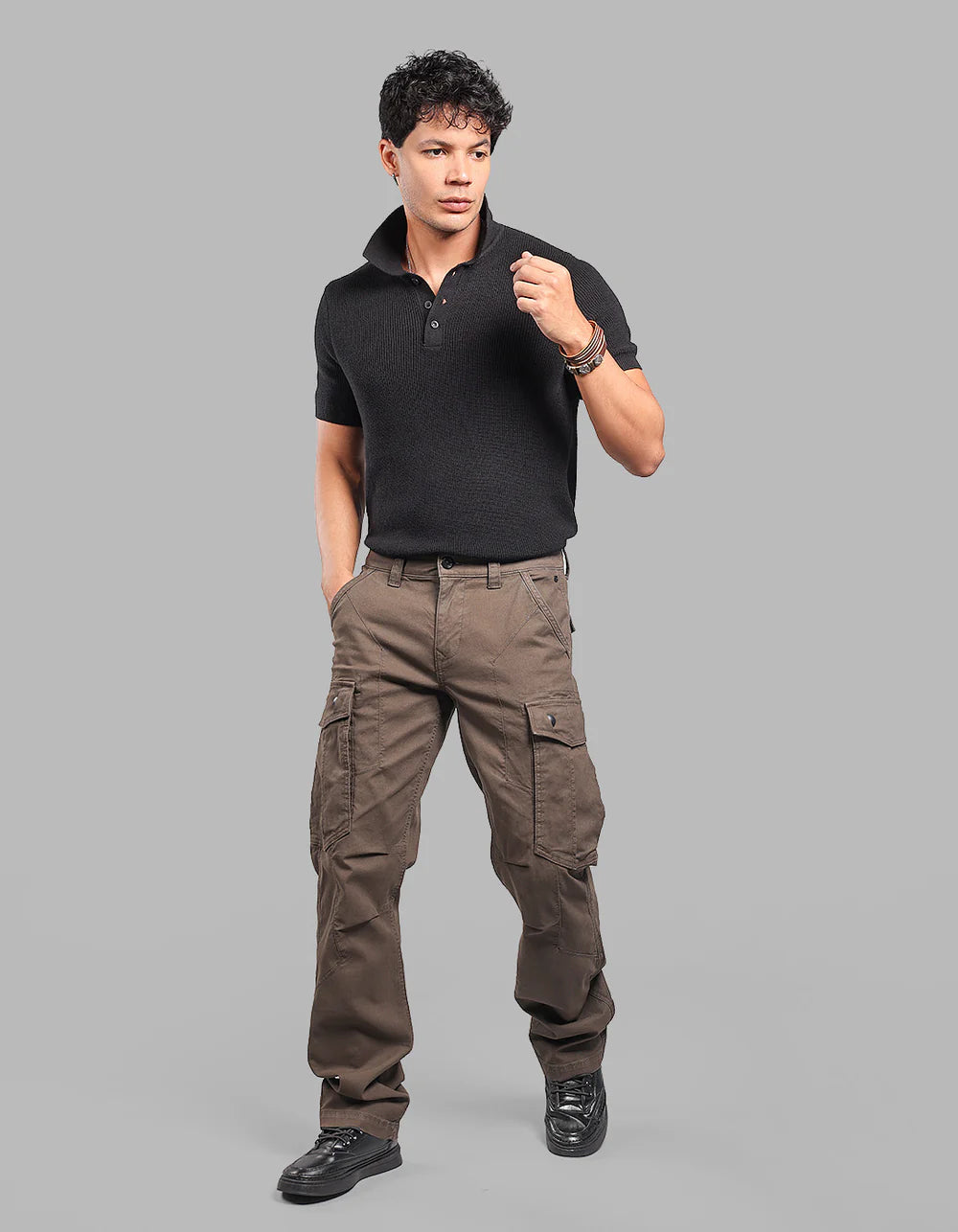 ROOKIES Comfort Straight Fit Stretch Cargo Pants