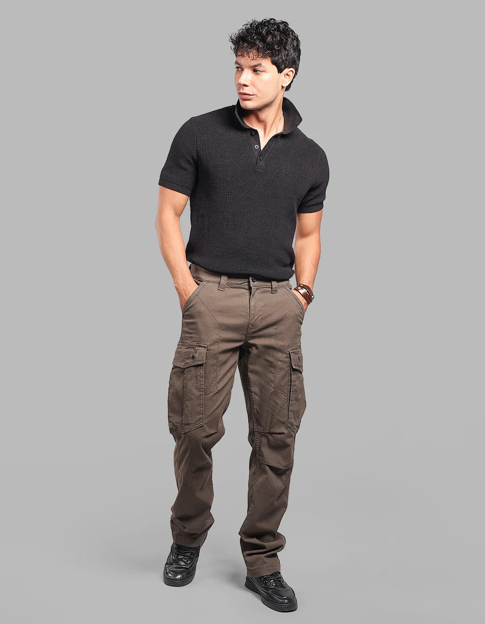 ROOKIES Comfort Straight Fit Stretch Cargo Pants