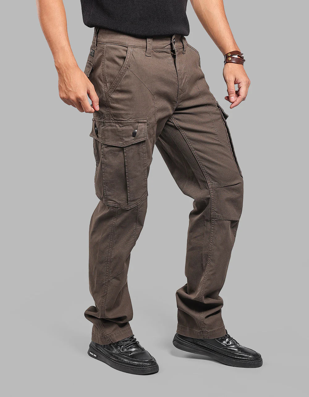 ROOKIES Comfort Straight Fit Stretch Cargo Pants