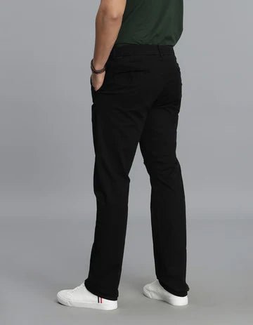 ROOKIES Men's Black Regular Fit Cargo Pant