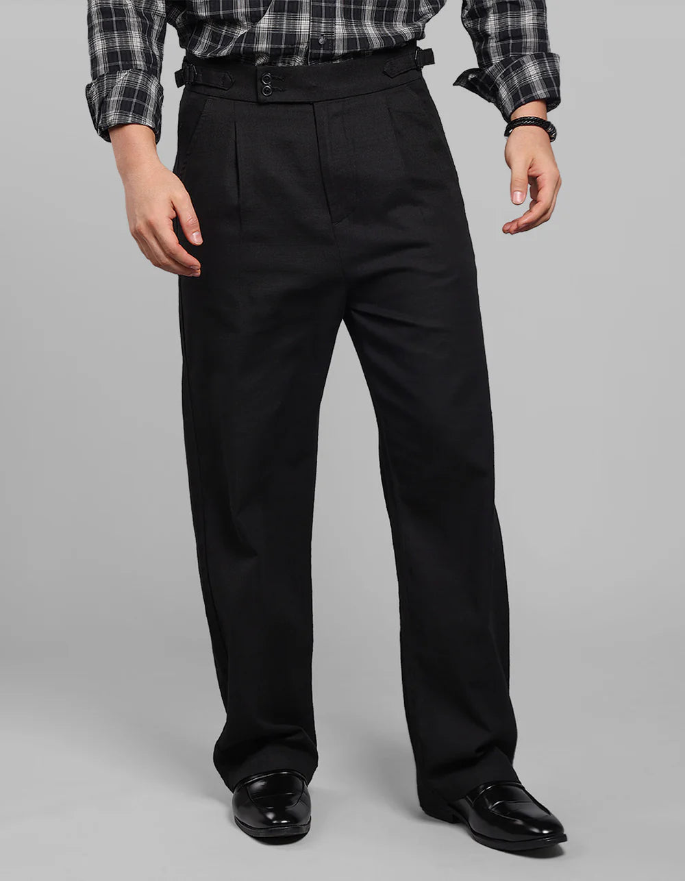 ROOKIES Pleated Korean Fit Cotton Pants