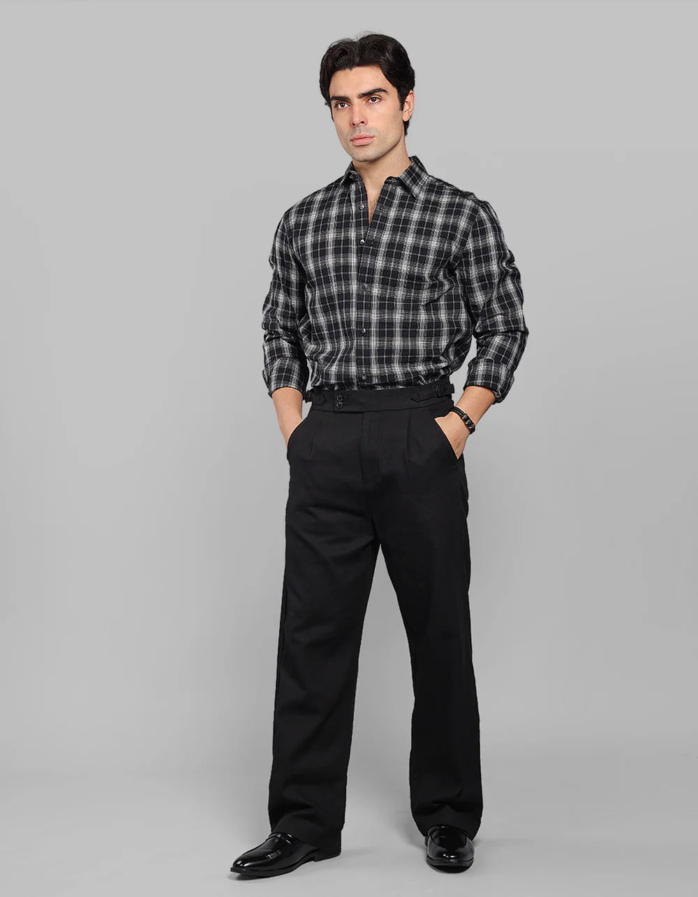 ROOKIES Pleated Korean Fit Cotton Pants