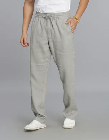 Dark Stone Linen Pant
