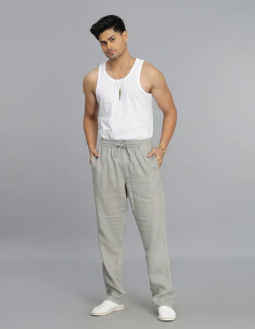 Dark Stone Linen Pant