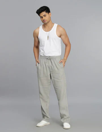 Dark Stone Linen Pant