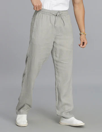Dark Stone Linen Pant