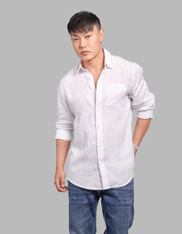 ROOKIES Full Sleeve 100% Linen Shirt
