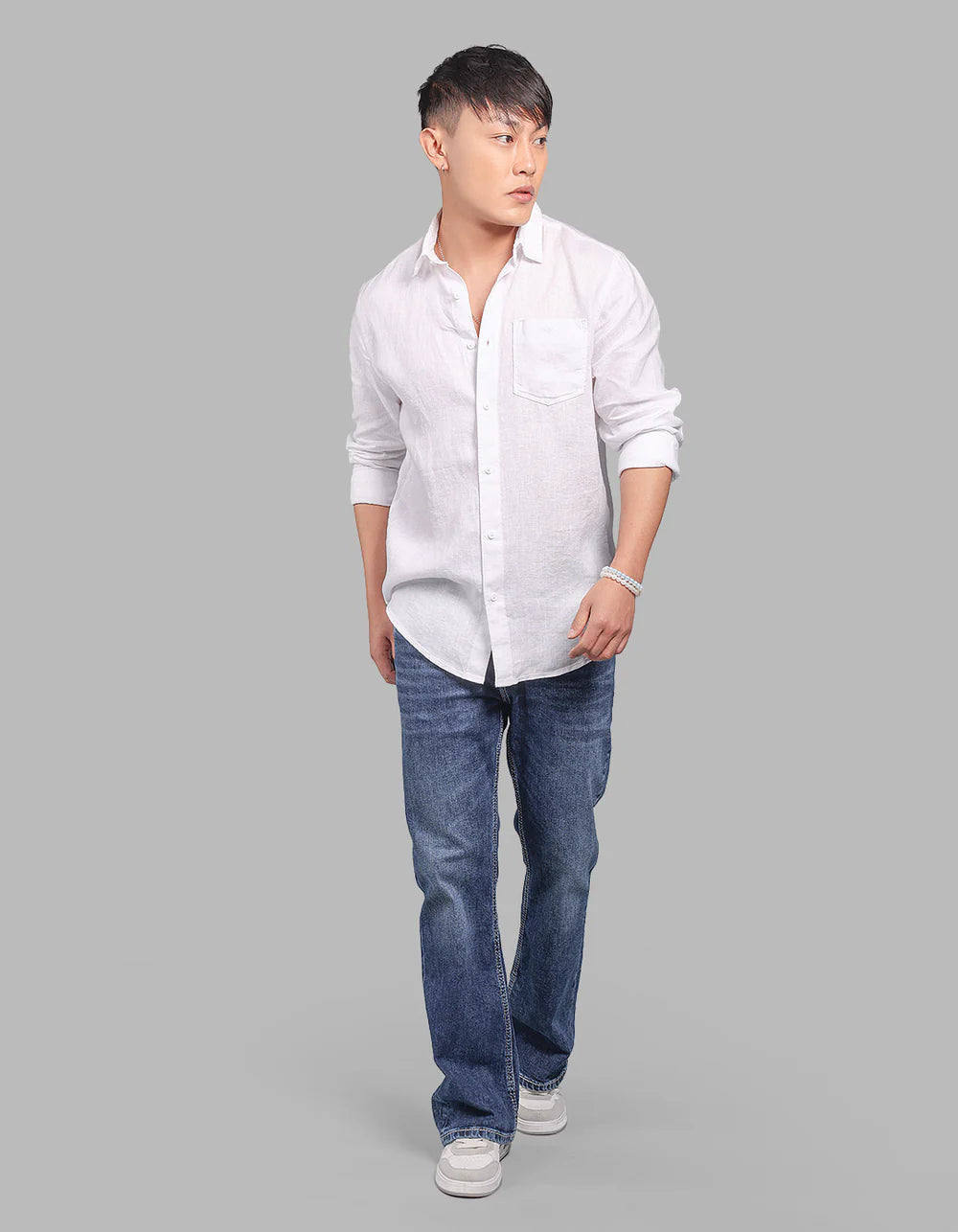 ROOKIES Full Sleeve 100% Linen Shirt