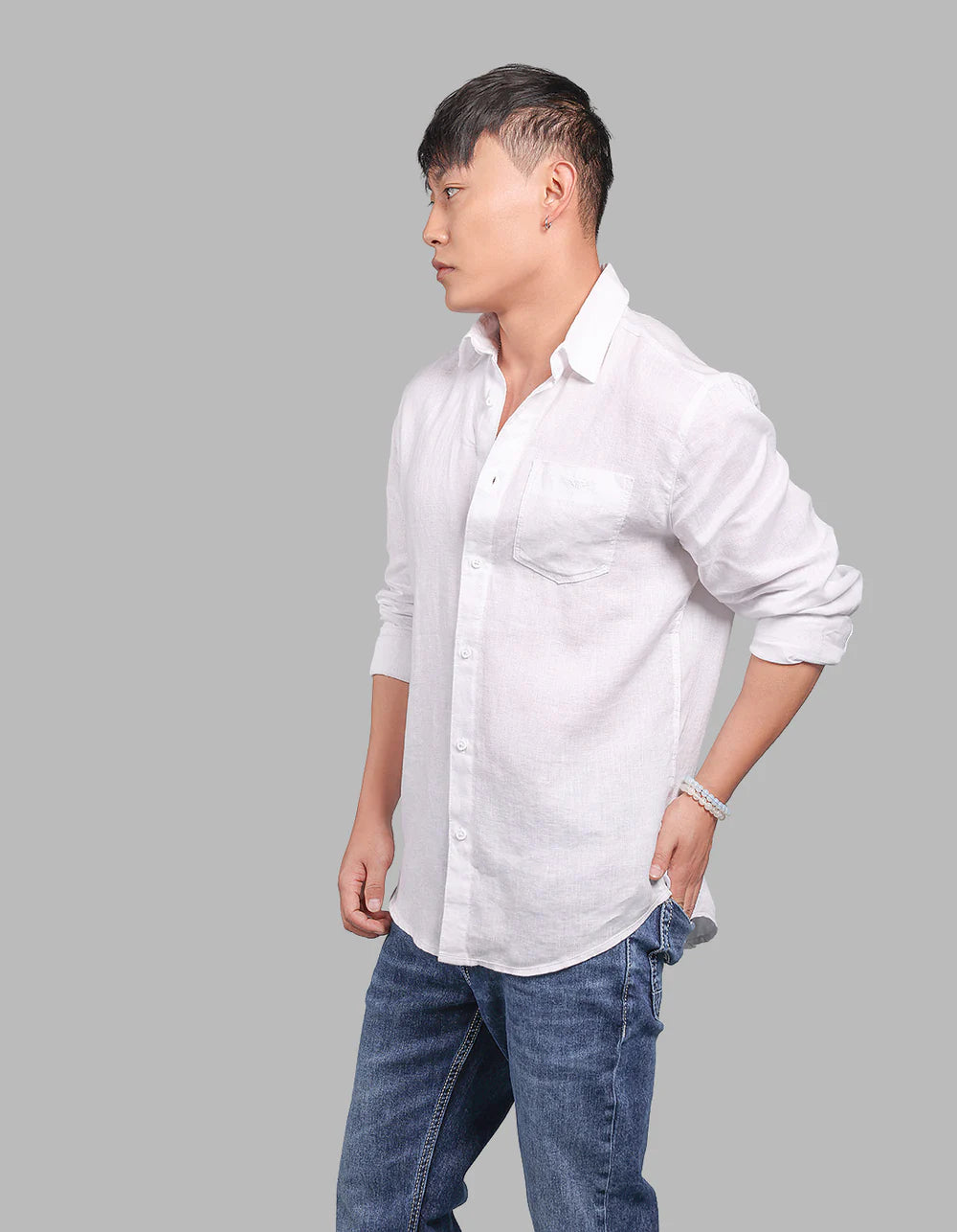 ROOKIES Full Sleeve 100% Linen Shirt