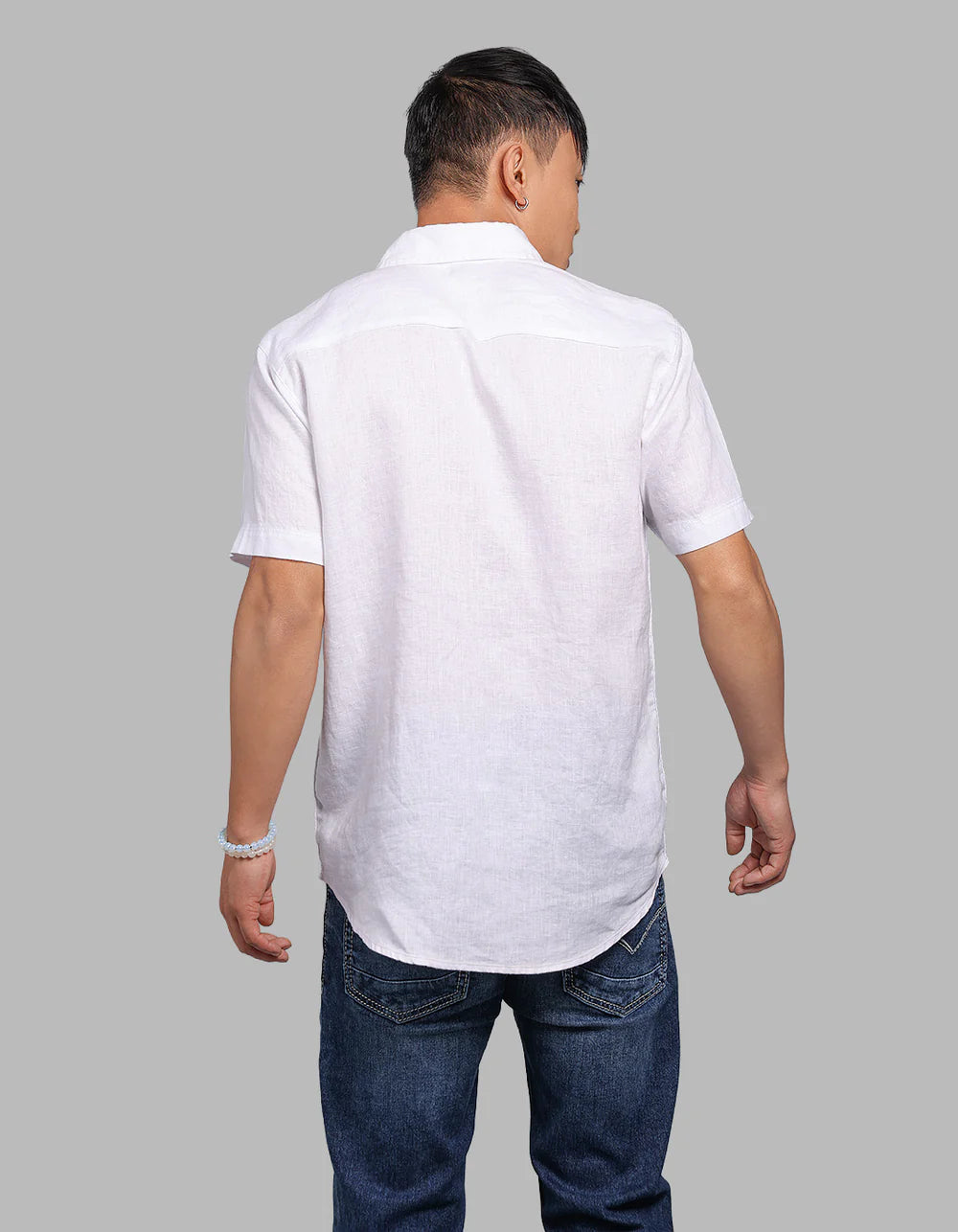ROOKIES Half Sleeve 100% Linen Shirt
