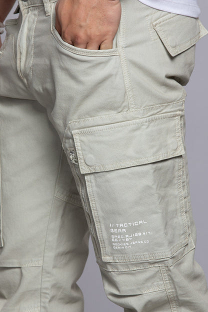 ROOKIES Lt Stone Regular Fit Cargo Pant