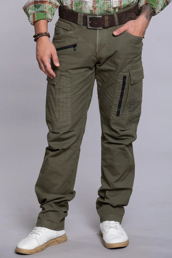 ROOKIES Olive Regular Fit Cargo Pant