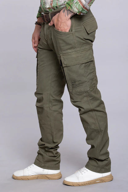 ROOKIES Olive Regular Fit Cargo Pant