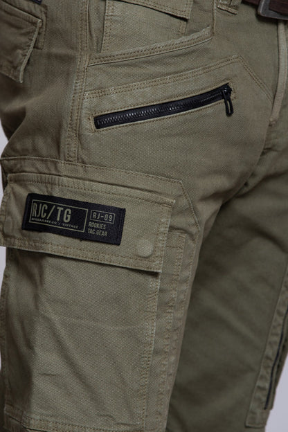 ROOKIES Olive Regular Fit Cargo Pant