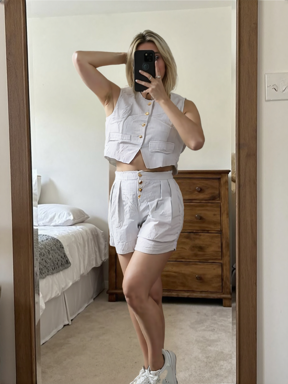 Women's  Smart Casual Vest & Shorts Co-Ord set