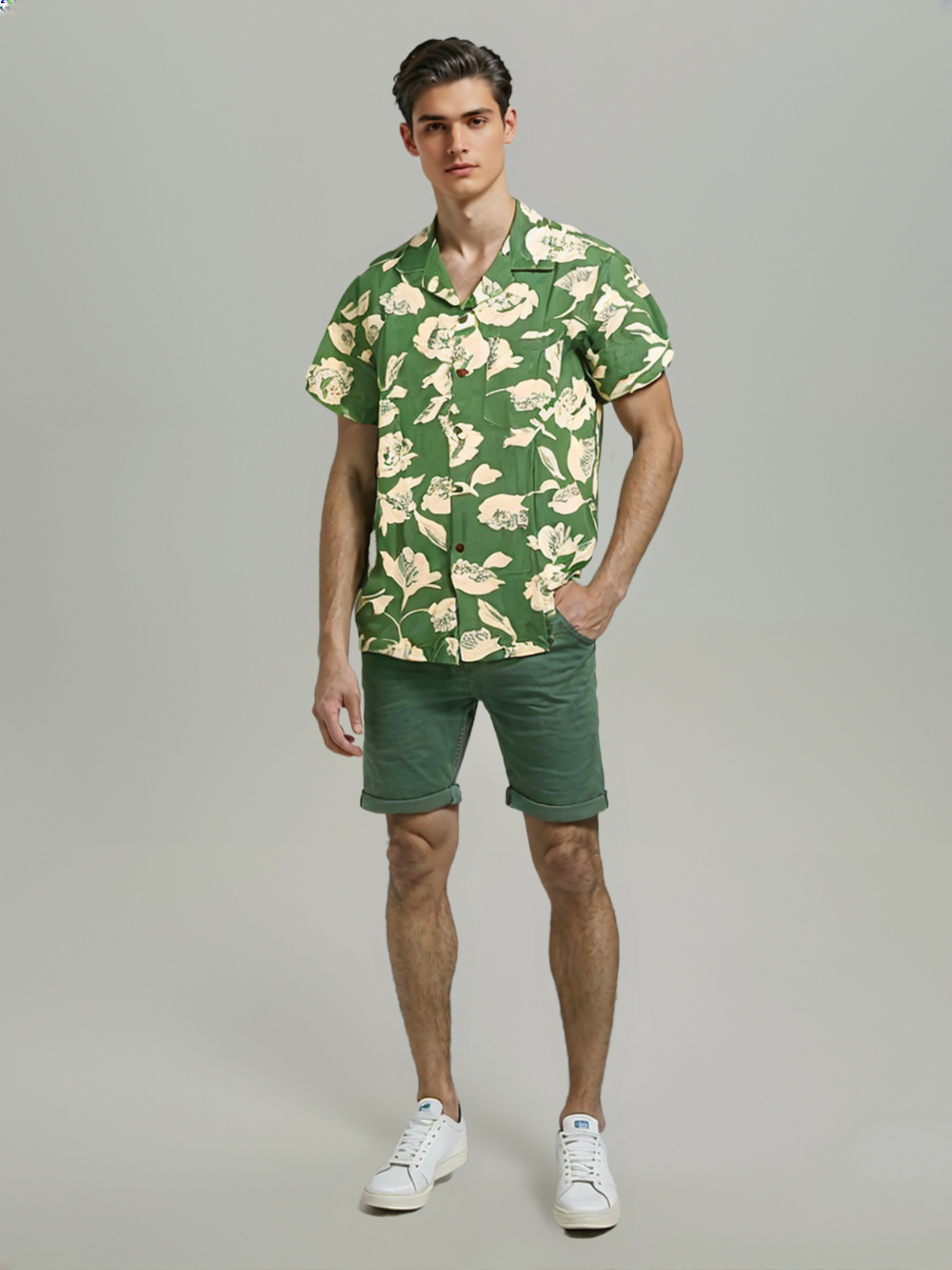 Men Leaf Me Wild – Summer Print Shirt
