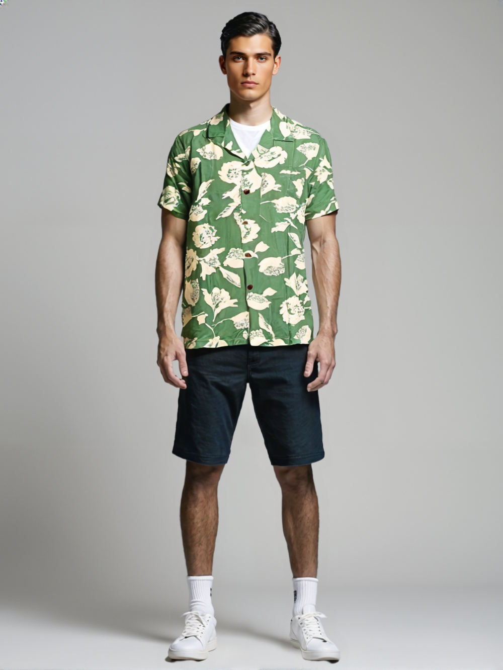 Men Leaf Me Wild – Summer Print Shirt