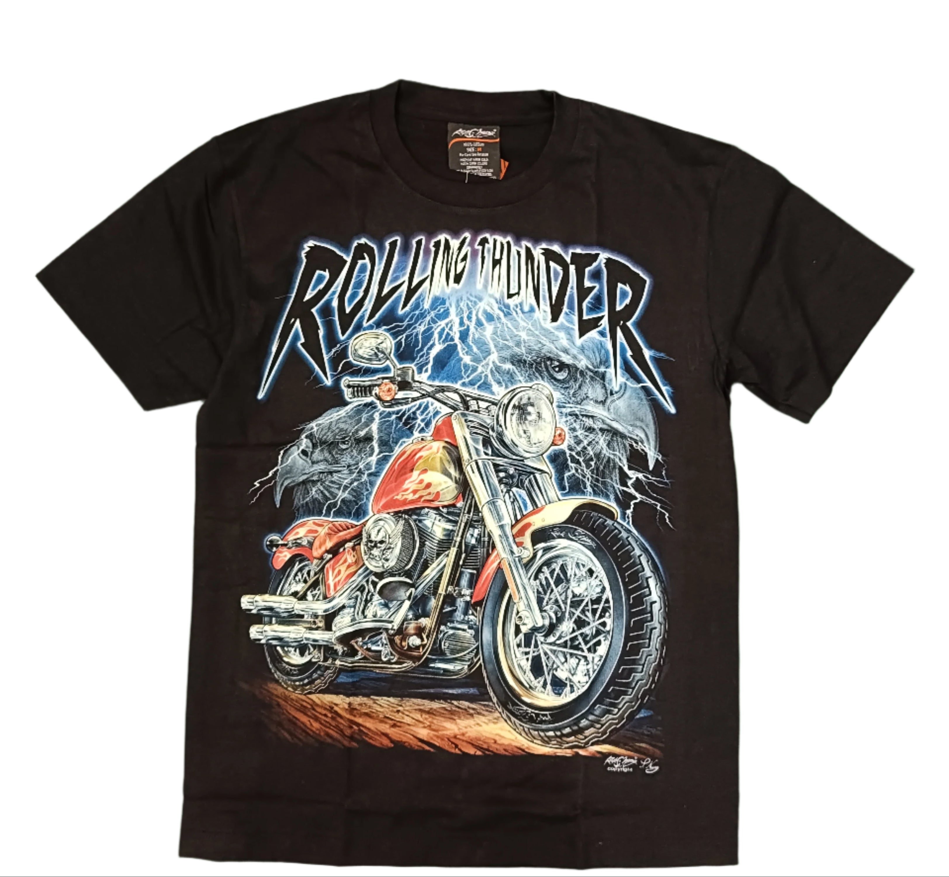 Men Legendary Rider Vibes – Rolling Thunder Motorcycle T-Shirt