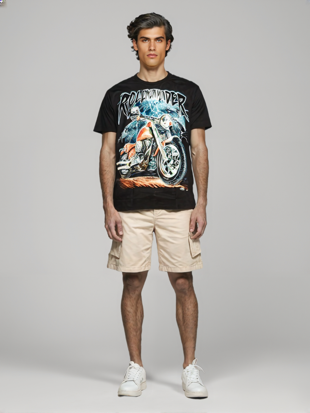 Men Legendary Rider Vibes – Rolling Thunder Motorcycle T-Shirt