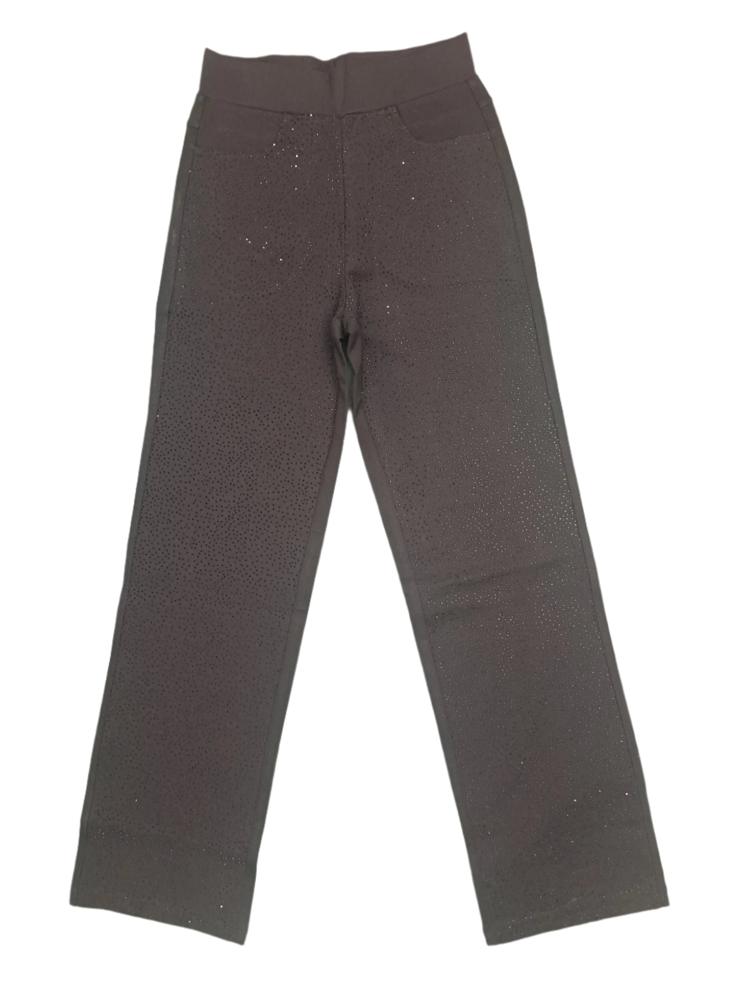 Women's Black Straight-fit Jeggings