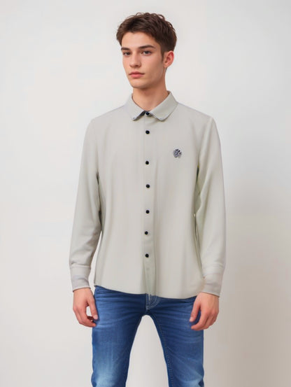 COOKYSS Men's solid Shirt