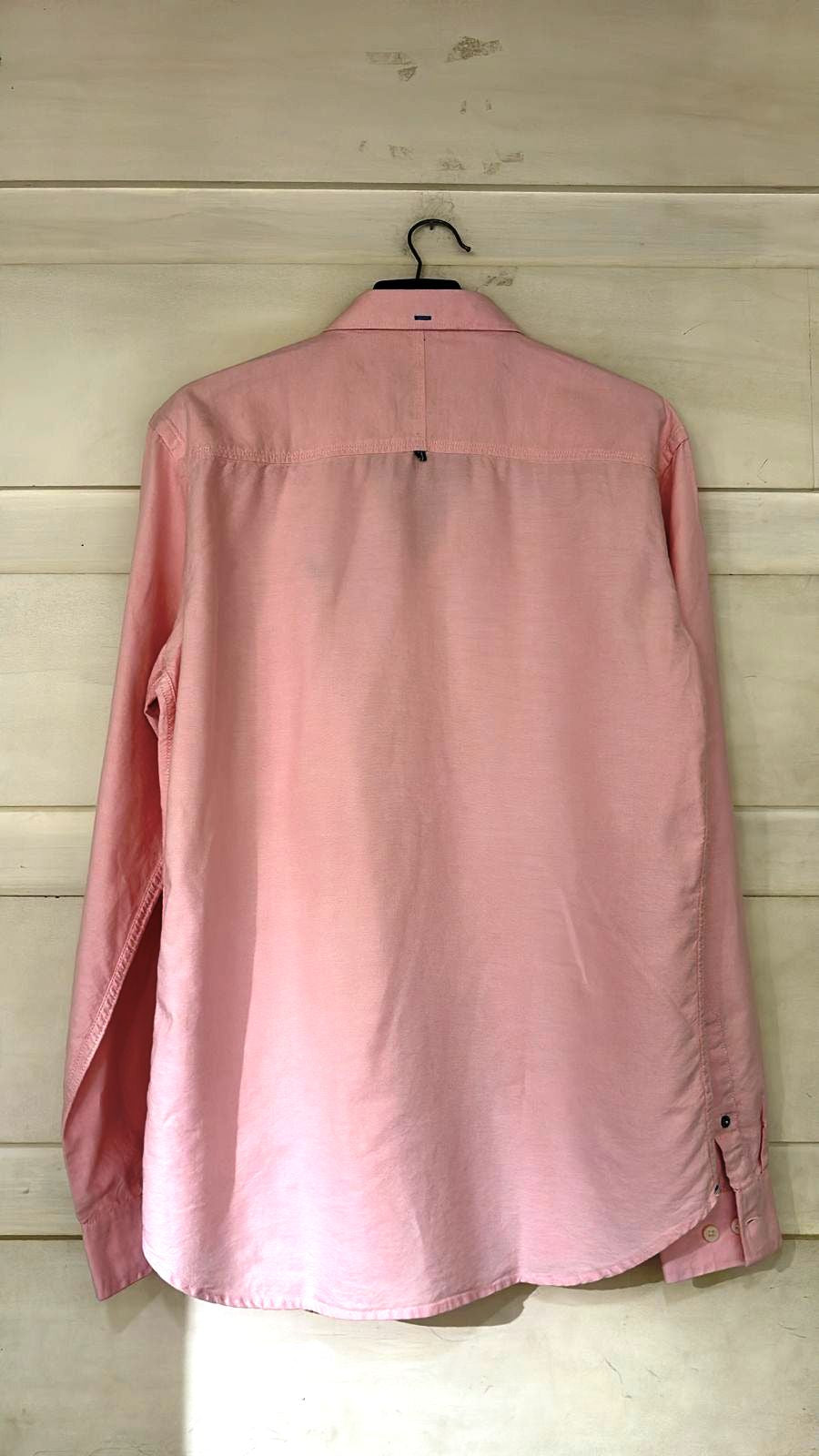 RIVERBLUE Men's Solid Pink shirt
