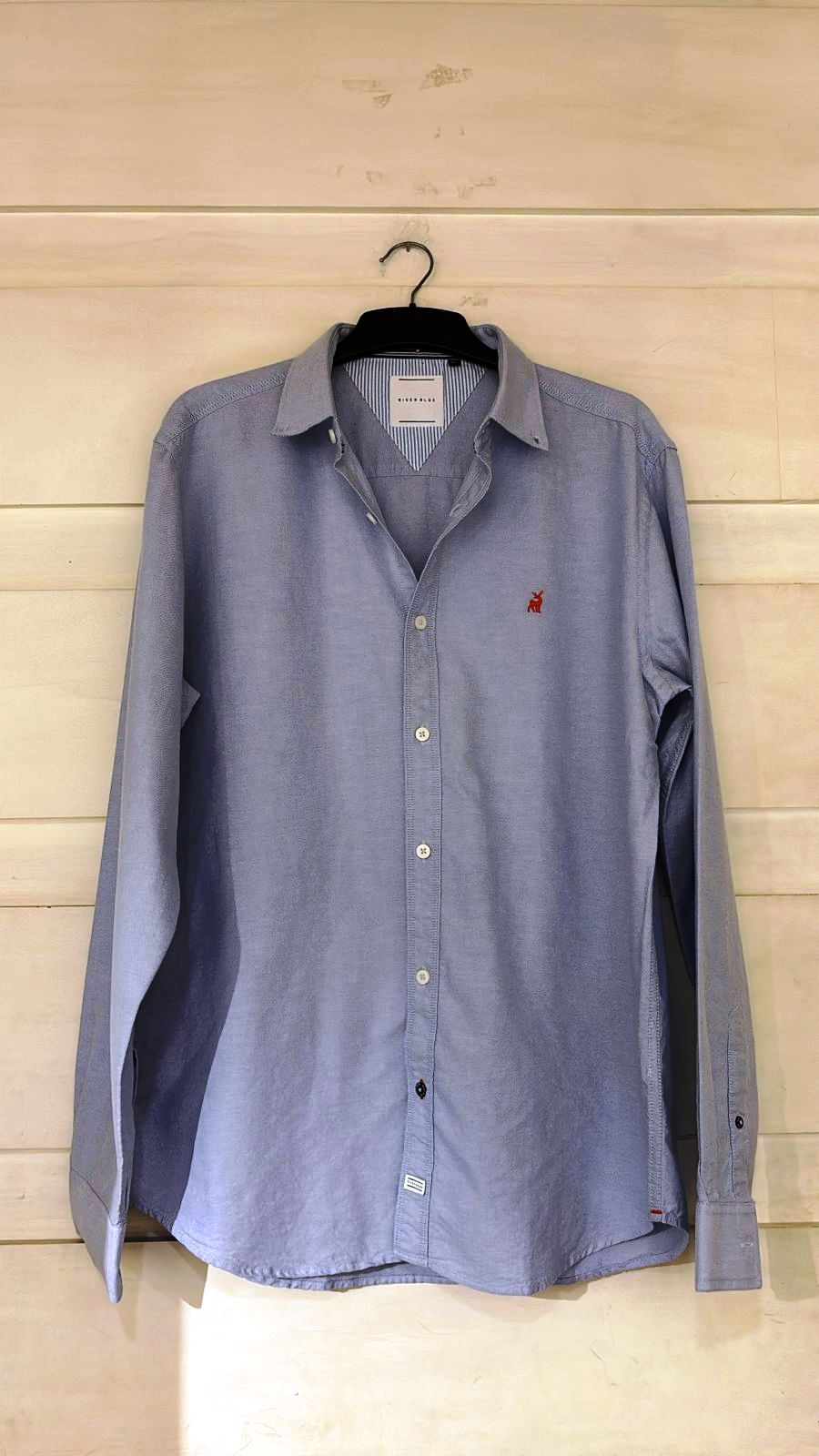 RIVERBLUE Men's Solid shirt