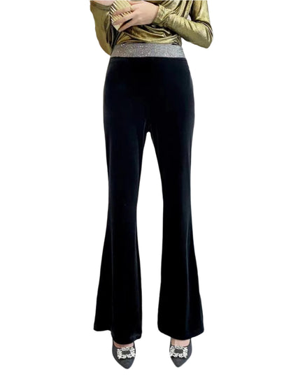 Women’s  Bell bottom Culottes with velvet fabric