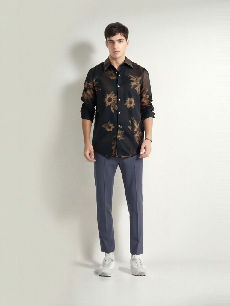 SIGOTTO Men's Printed Shirt