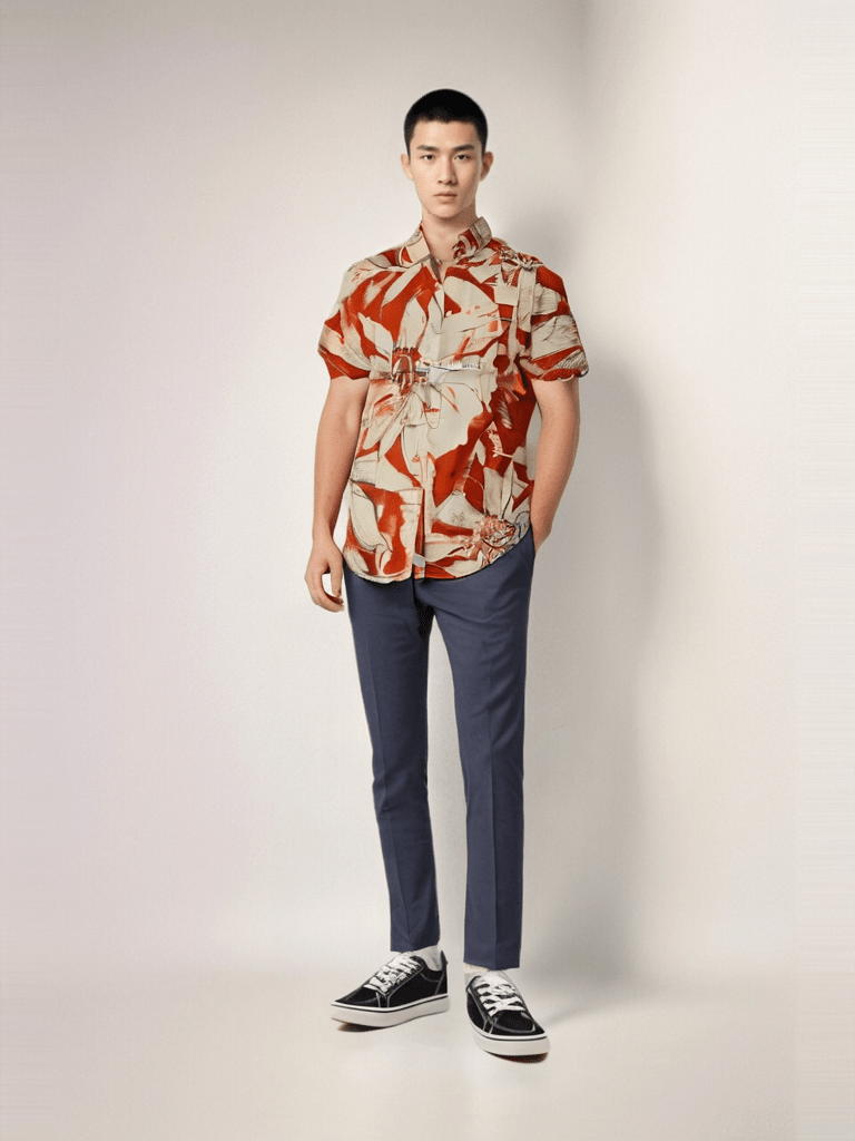 COPPERSTONE Men's Floral Printed Shirt H/S