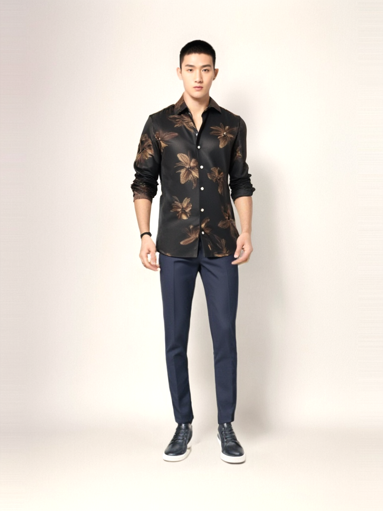 SIGOTTO Men's Printed Shirt