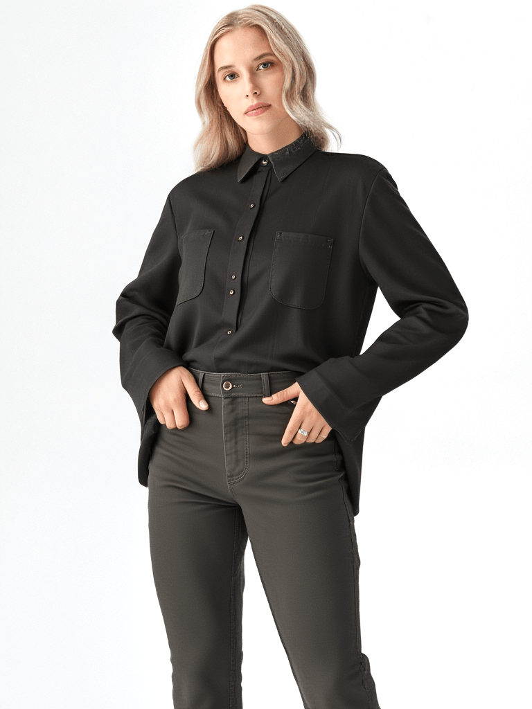 Women's Black Skinny-fit Jeans