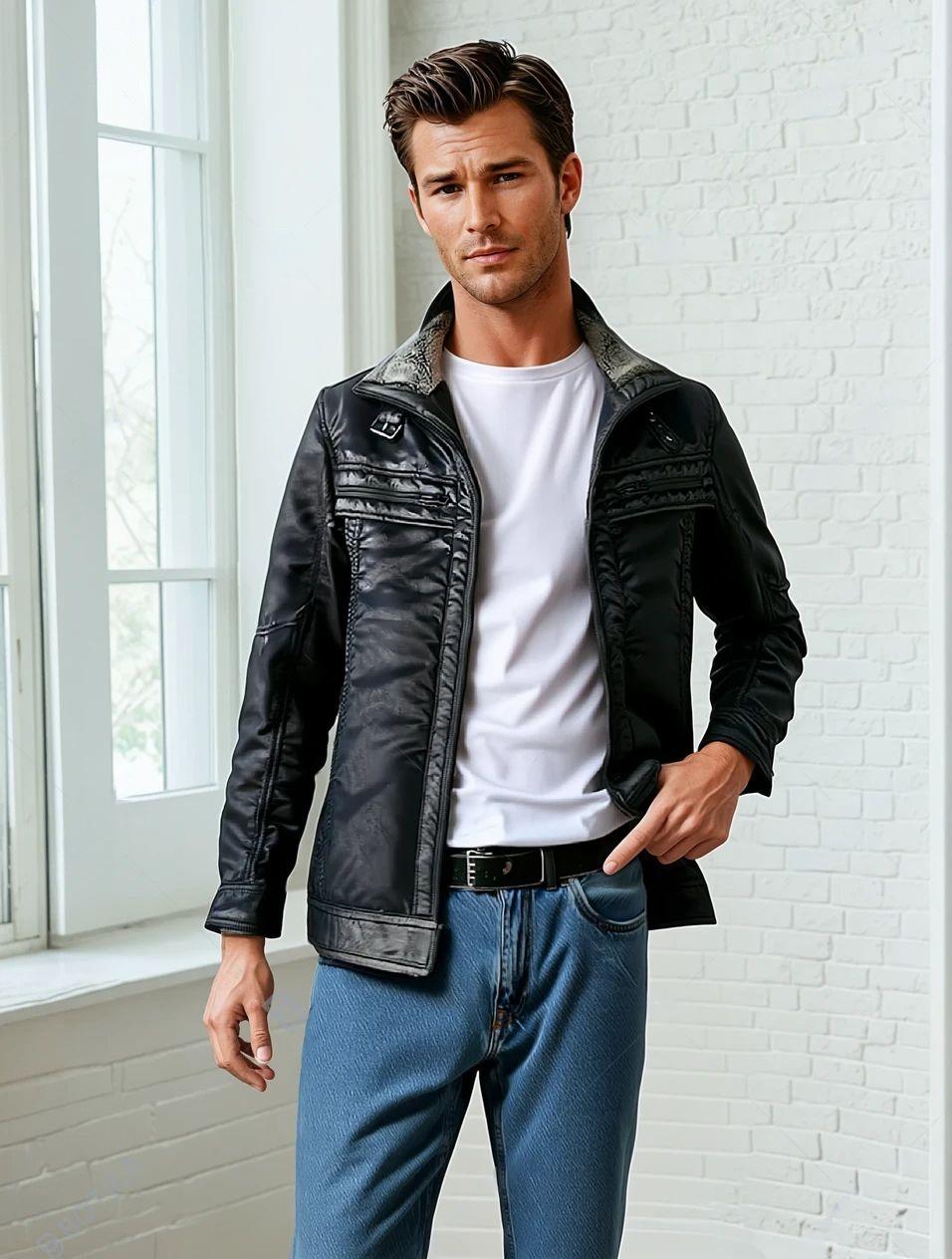 LURE URBAN Men's Leather Jacket