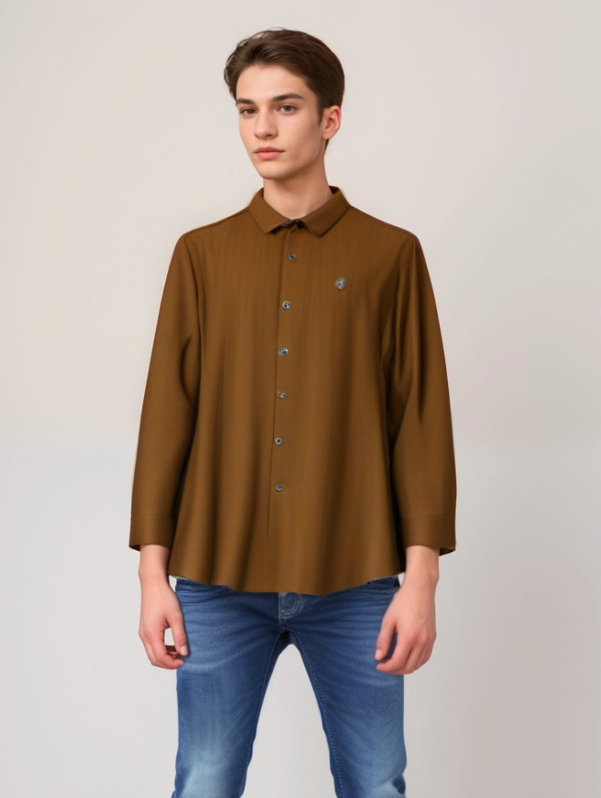 COOKYSS Men's solid Shirt