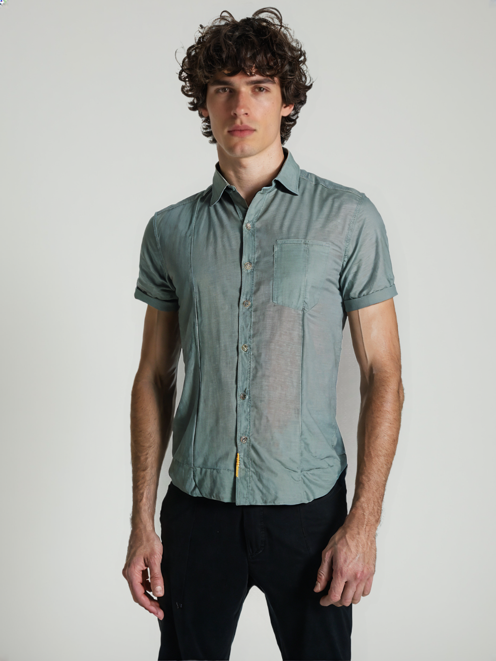 COPPERSTONE Men’s Solid Casual Shirt – Half Sleeve | Cotton Rich