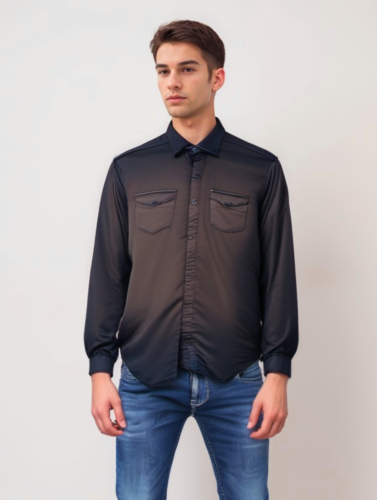 RIVERBLUE Men's Solid shirt