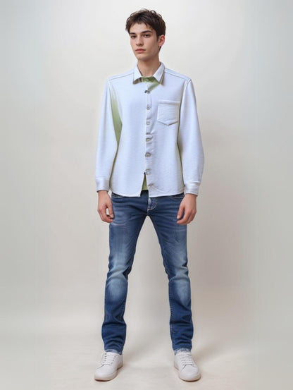 COOPERSTONE Men's Solid white shirt