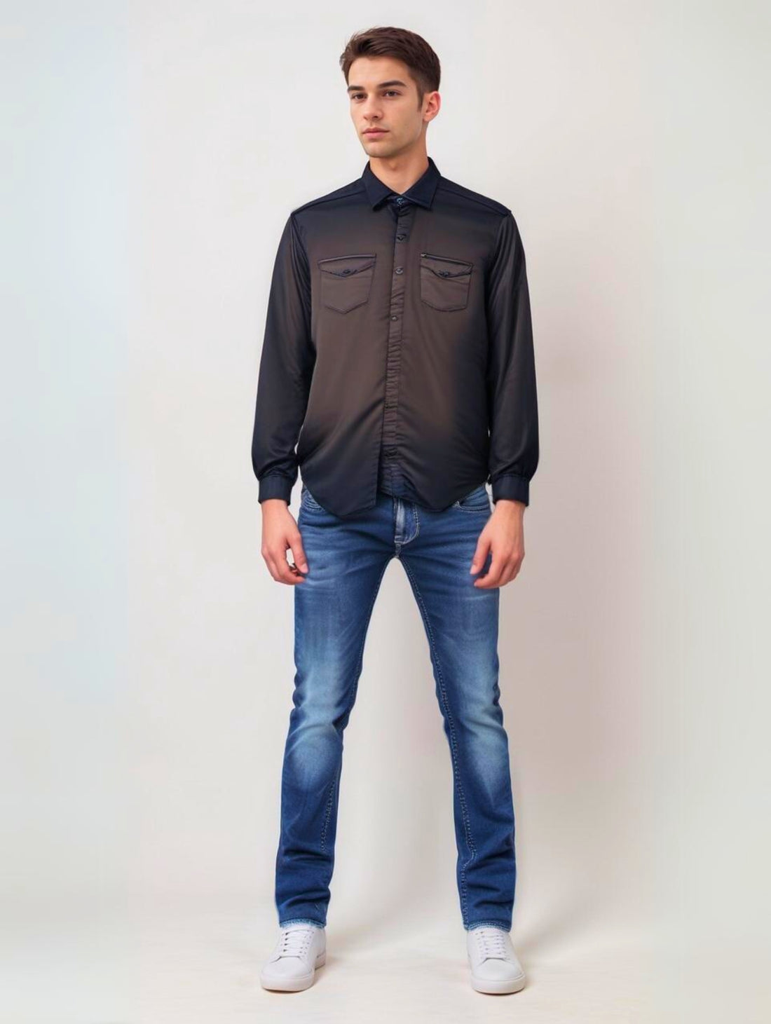 RIVERBLUE Men's Solid shirt