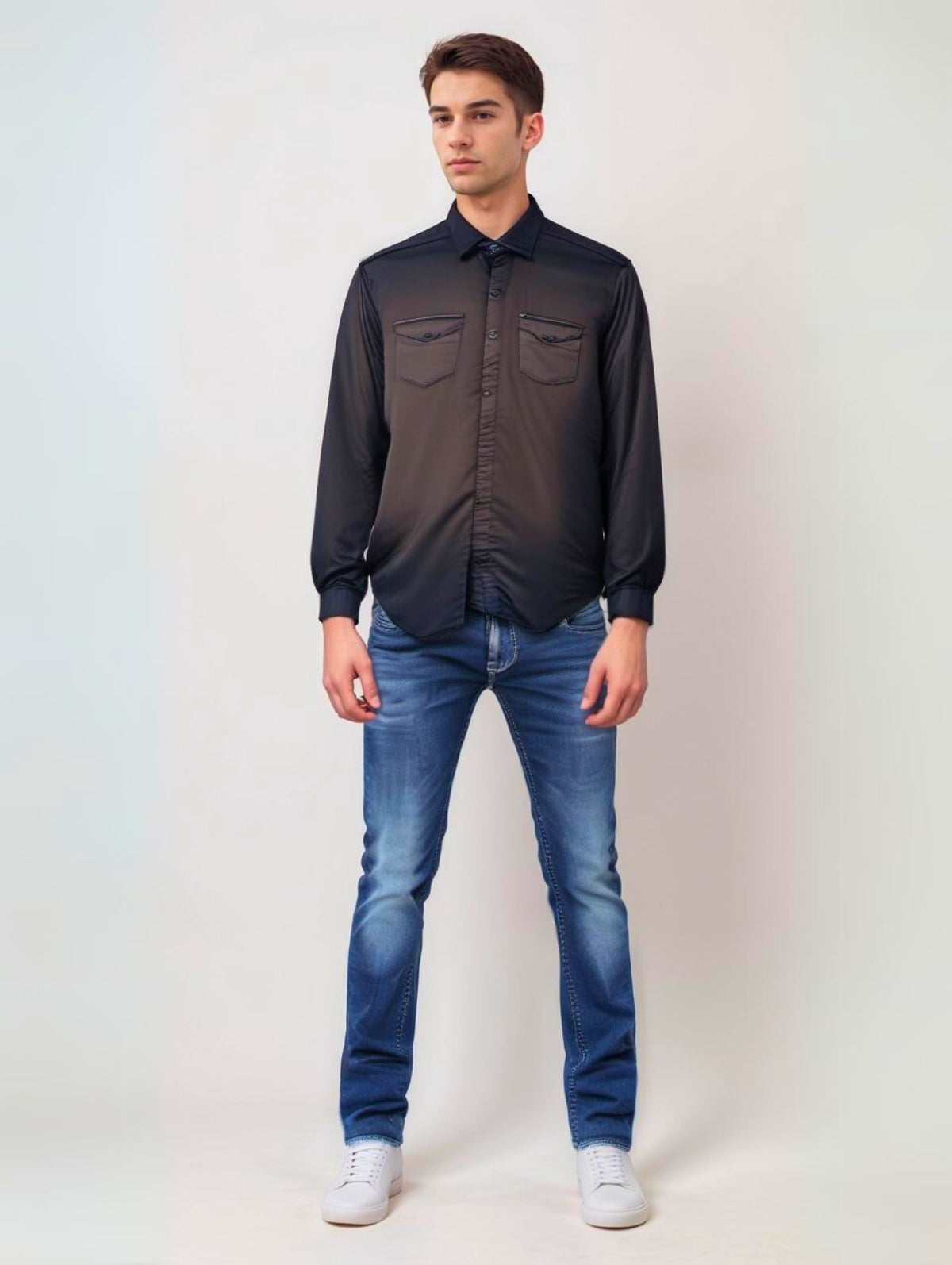 RIVERBLUE Men's Solid shirt