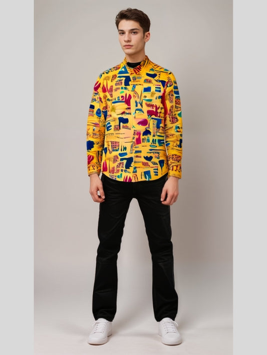 GRAMMER Men's printed shirt