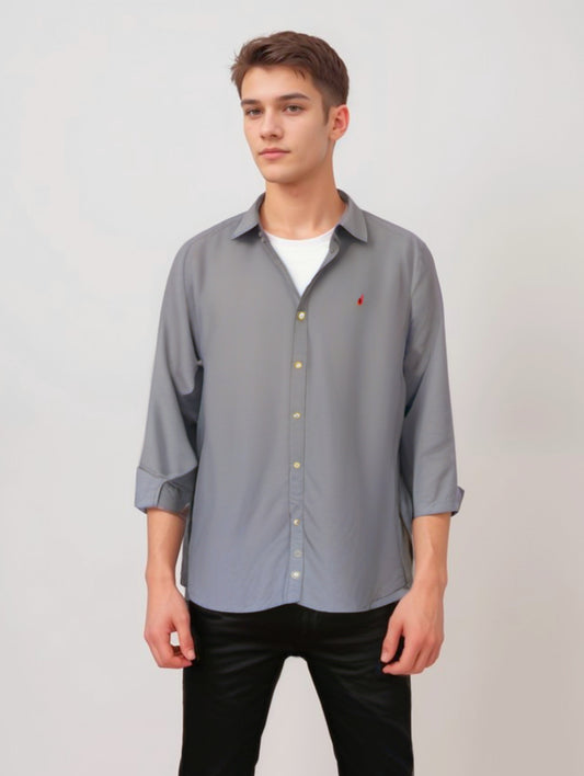 RIVERBLUE Men's Solid shirt